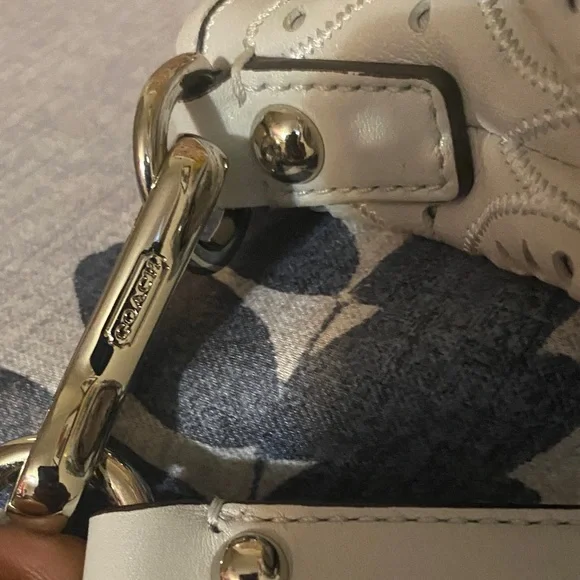 Coach Madison laser cut eyelet leather satchel 17003 - Picture 7 of 15